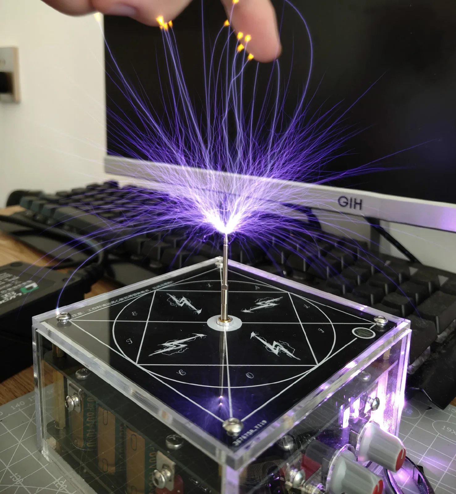 Audio Solid Music Tesla Coil High-power DIY Lightning Model Educational Toy 