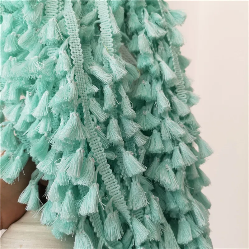 Красивая кружевная лента с кисточками бахрома хлопковое этническое кружевное