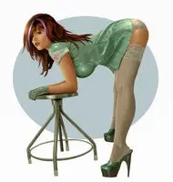 Naughty Nurse Pin Up Girl Version Decal Sexy Anime Girl naked woman Sticker Suitable for SUV, RV, 4x4
