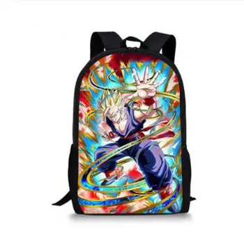 

Hot Children Anime School Backpack Dragon Ball Super Blue Character Son Goku Vegeta Printing School Bags for Boys