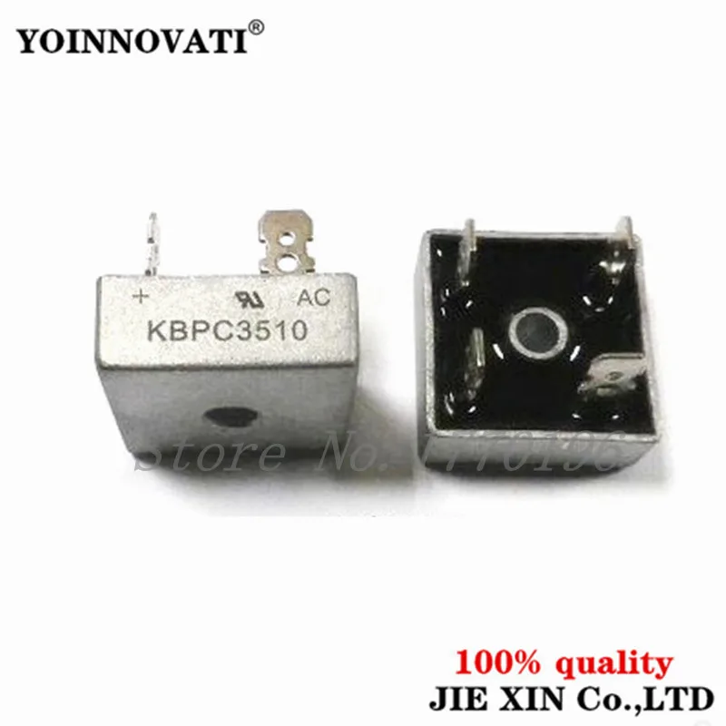 2 шт./лот KBPC3510 KBPC 3510 KBP 35A 1000 в металлический корпус Мостовой выпрямитель |