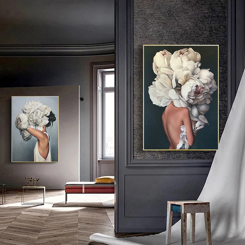 Painting By Numbers Sex Feather Woman Picture DIY Nude Adults Canvas Drawing 60x75cm Photo Frames Wall Decoration Home