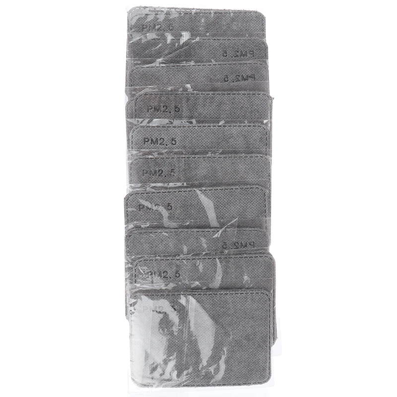 10Pcs Activated Carbon Layer Filteres For Anti Dust Mouth Mask Replaceable Filters Mask On The Mouth Protection Mouth-muffle