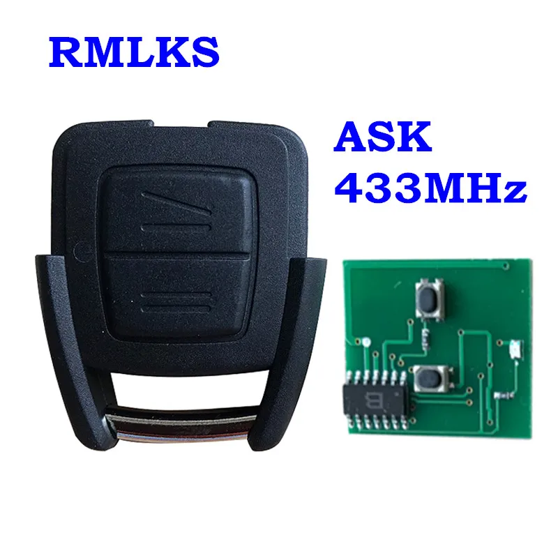 

2 Buttons Remote Car Key FOB 433MHz For Vauxhall For Opel Astra h j g insignia vectra c Vectra Zafira OP1 Auto Omega 2 3