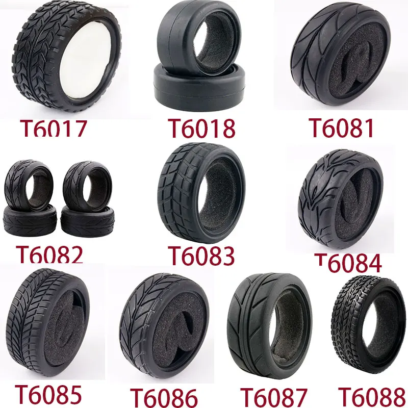 1:10 Scale RC model Car parts On Road 26mm High Grip Rubber Tires Fit HSP HPI HIMOTO REDCAT Racing for 94123/94103/94122 | Игрушки и