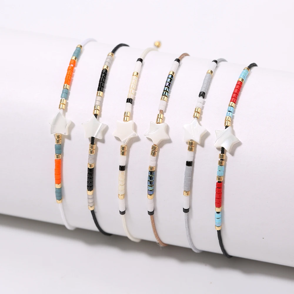 Rttooas MIYUKI Star Charm Bracelets Handmade Beaded Bracelet Friendship Gifts Fashion Simple Jewelry 2020 New Arrival | Украшения и