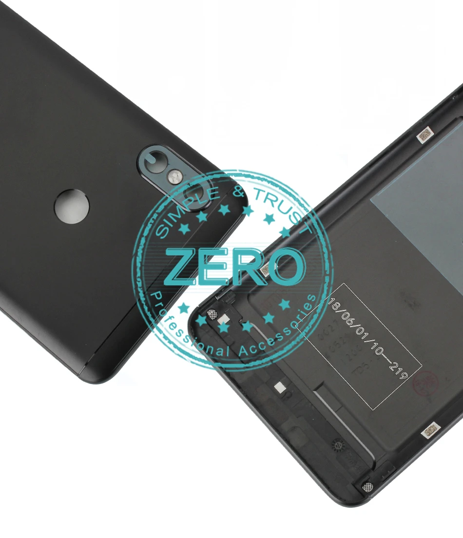 Для Xiaomi Redmi Note 5 Pro задняя крышка батарейного отсека металлическая алюминиевая крышка+ стекло для камеры+ боковые клавиши задний корпус сменный части