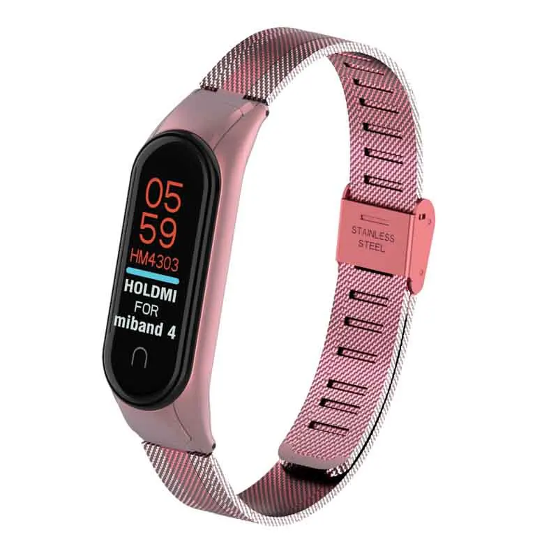 Нержавеющая сталь Correa mi Band 4 3 ремешок металлическое запястье для Xiao mi band 4 фитнес-браслет ремешок для часов ремень Смарт-часы аксессуары