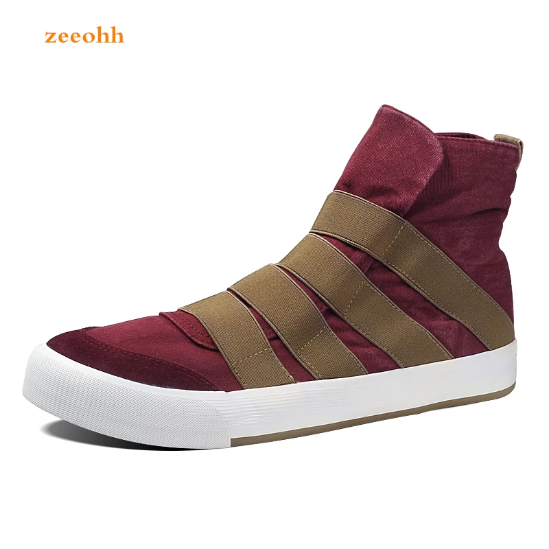 

Туфли мужские на плоской подошве, повседневные холщовые туфли, со шнуровкой, с прострочкой, высокие, весна-осень