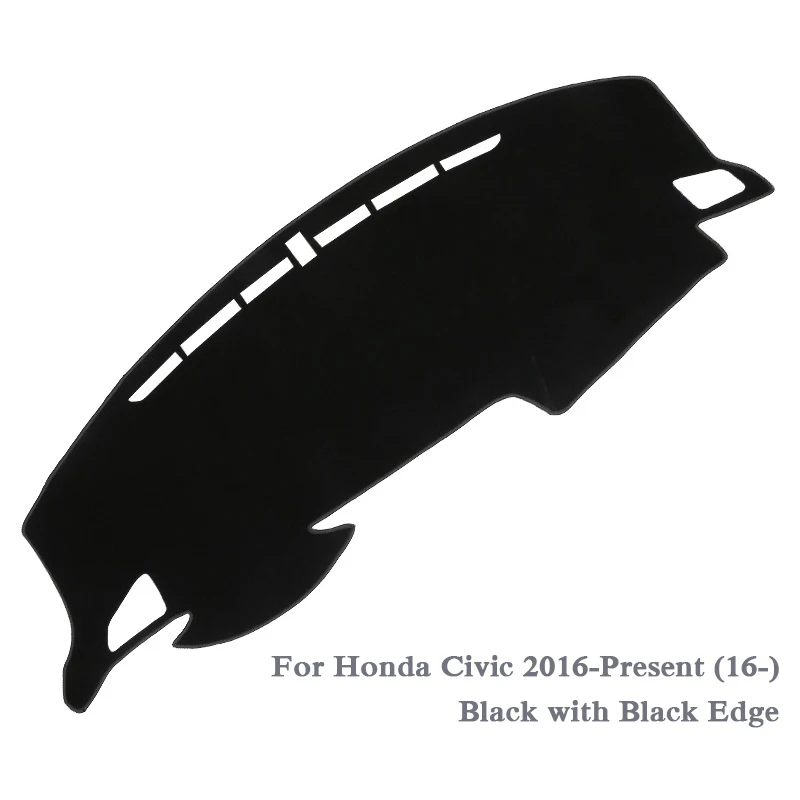 16-20 Black LHD Автомобильный Стайлинг приборной панели Избегайте Light Pad Инструмент крышка платформы коврик Роза для Honda CIVIC 2012-Настоящее LHD и RHD анти-салфетки от пыли - Название цвета: 16-20 Black LHD