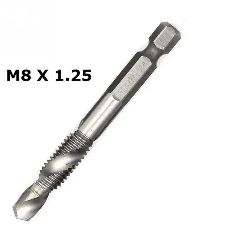 1/4 ''hex HSS высокая Скорость Сталь нить спираль винтовой M3 M4 M5 M6 M8 M10 метрики композитный коснитесь сверло кран 6 шт./компл