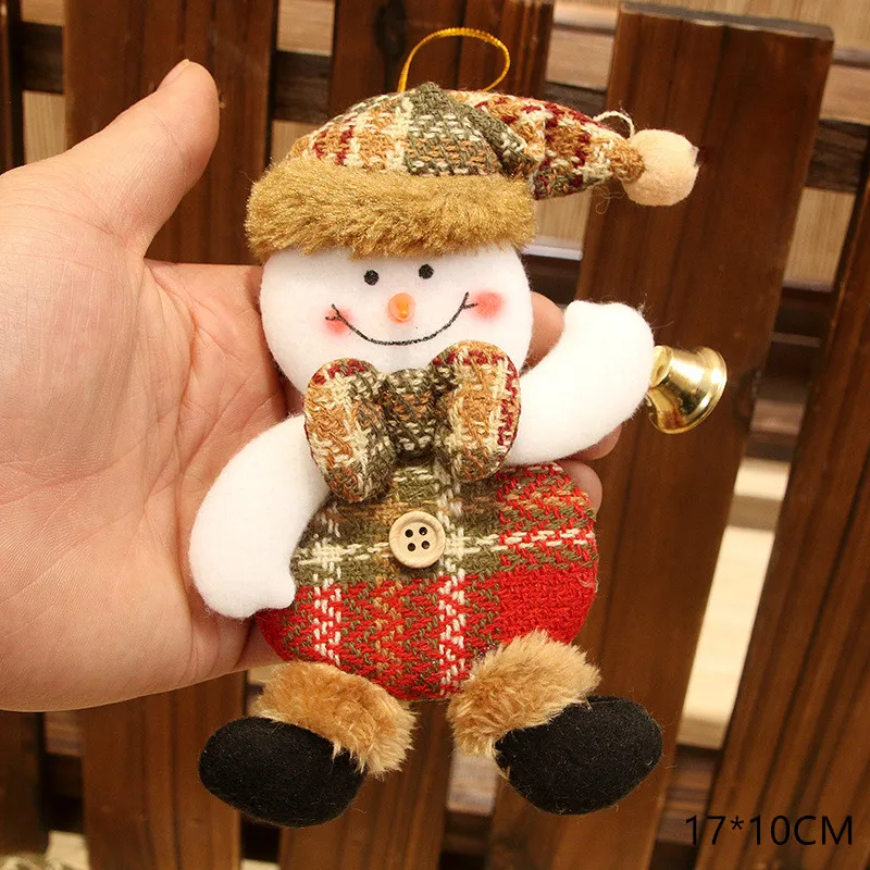 Новогодний Санта-Клаус Снеговик Лось новогодние куклы Noel Deco Рождественская елка украшение для дома Рождество Navidad подарок для детей - Цвет: Snowman