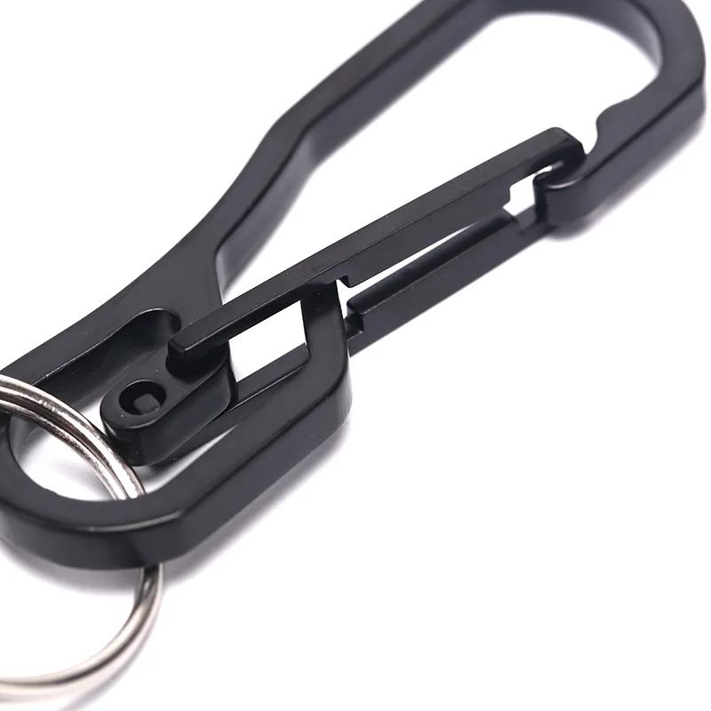 QrhYK креативная застежка-крючок из нержавеющей стали, Спортивная наружная цепочка для ключей, карабин, брелок для ключей, 1 шт