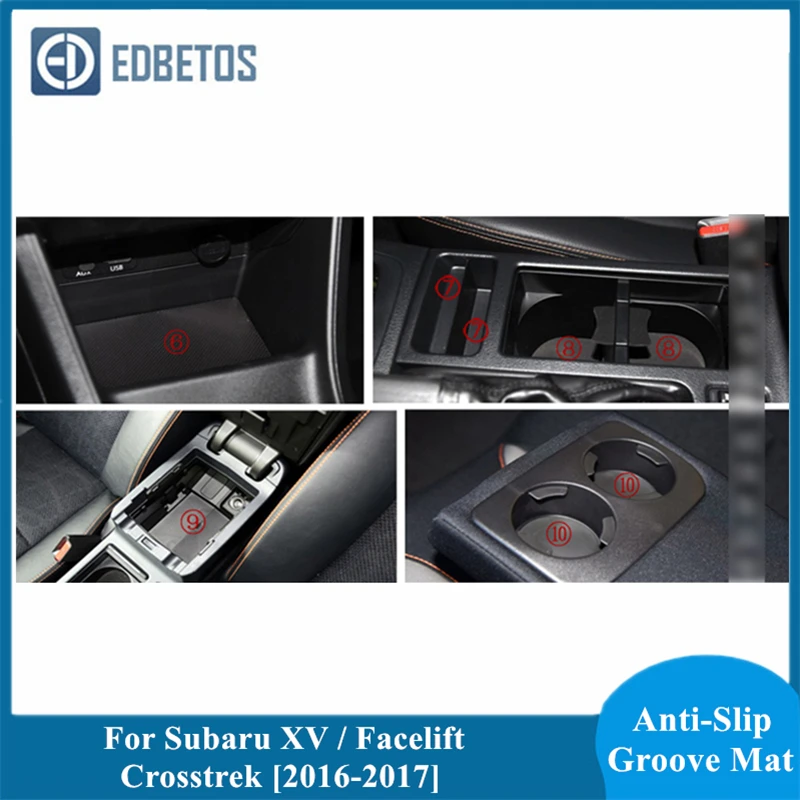 Для Subaru XV 2018 2019 2020 коврик для дверей Crosstrek WRX STI слот ворот Coaster Pad| |