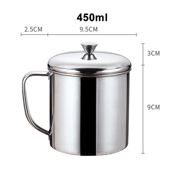 

Stainless Steel Water Milk Coffee Tea Cup Camping Mug Home Travel High Quality