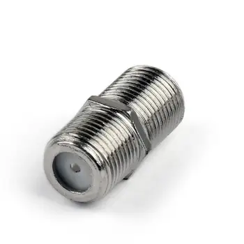 

Areyourshop 100Pcs F Thread Head Double Female to Female RF Straight Coaxial Connector