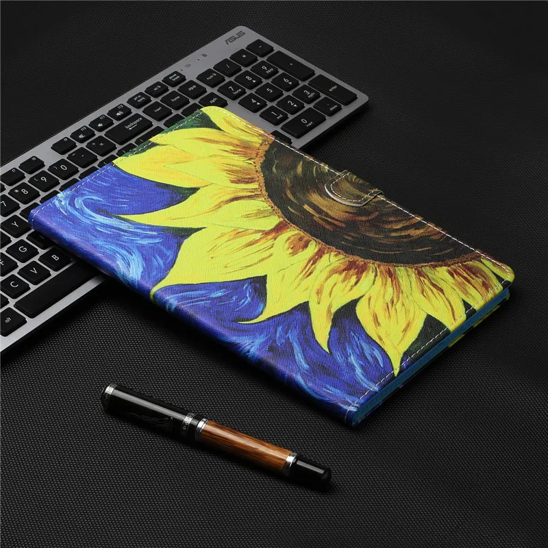 Чехол книжка с рисунком для Amazon Kindle Fire HD 8 2020 чехол подставка из искусственной