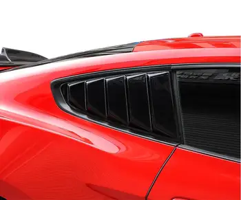 

ABS Carbon Fiber Car Side Window Door Louver Scoop Frame Sill Molding Trim Cover For FORD MUSTANG 2015 2016 2017 2018 2019 2020