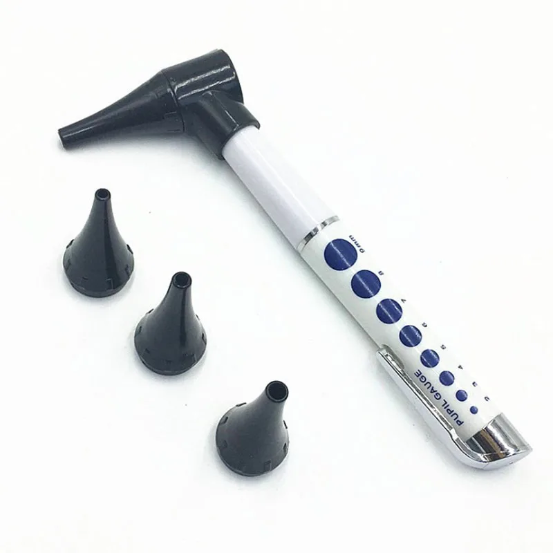 Diagnostic Otoscope Penlight Ear Cleaner Earpicks Flashlight / Magnifying Glass Len 4 Glimpse LED Lamp Health Care Tool | Красота и