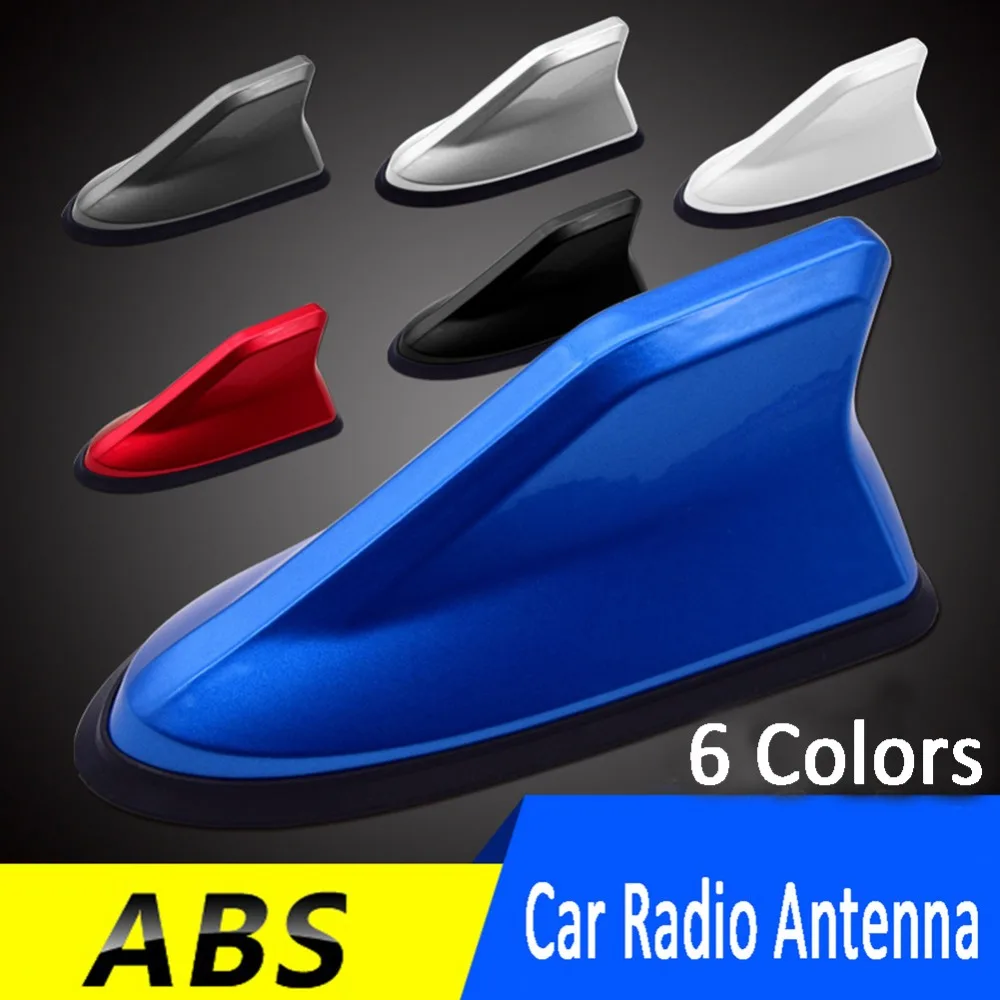 Aileron Antenne Voiture Universel - ABS, Design Requin - Améliore Signal FM/AM, Facile à Coller
