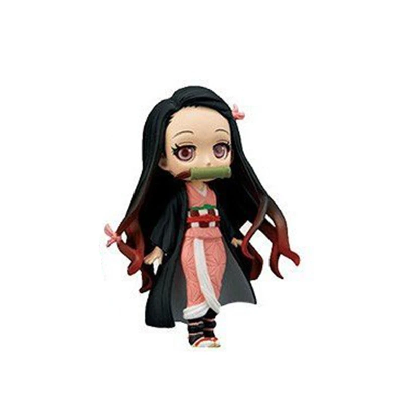 Demon Slayer Kimetsu no Yaiba Jump 50th Kamado Tanjiro Nezuko Q posket petit фигурка игрушки Brinquedos Фигурки Модель подарок - Цвет: With Box