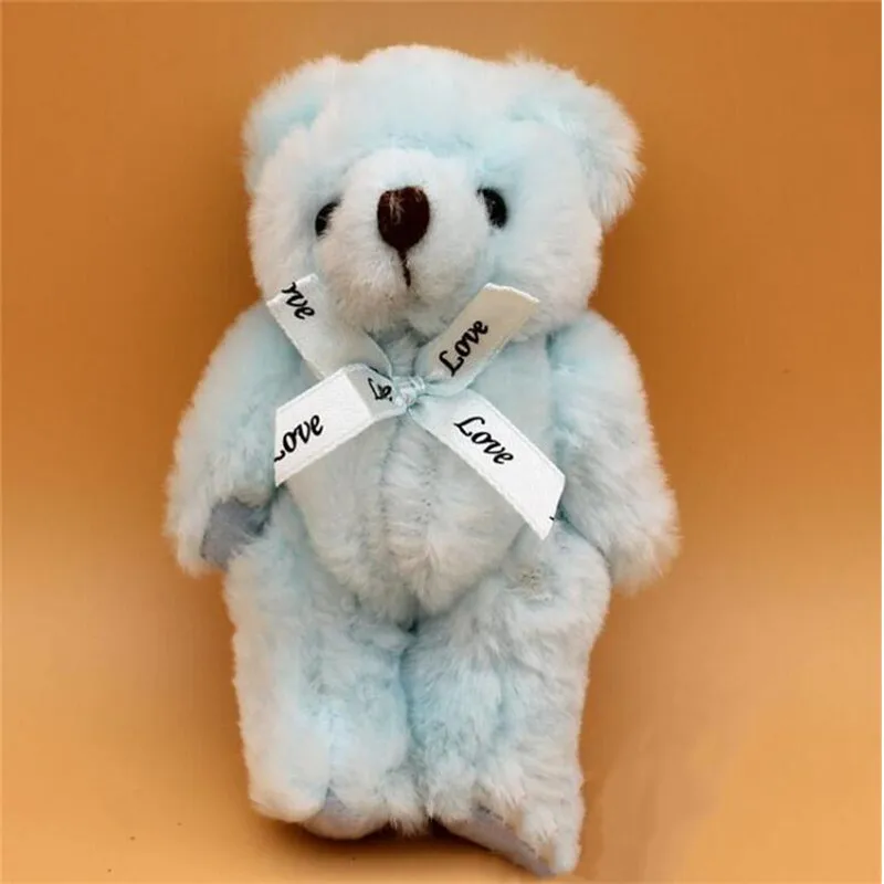 HANDANWEIRAN 1pcs 13cm Creative Joint Bear Short Plush Doll Premium pp Cotton Filled Decorative Pendant for 1 HANDANWEIRAN 1pcs 13cm Creative Joint Bear Short Plush Doll Premium pp Cotton Filled Decorative Pendant for 4
