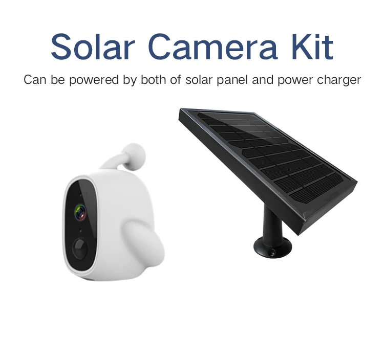 

Yobang Security Low Power Solar Panel Camera IP67 Waterproof Wireless Indoor Outdoor Security CCTV 1080P APP Control 103 Degree