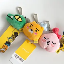 18 шт./лот kakao friends брелок оптовая продажа плюшевые милые брелоки для женщин kawaii брелок для сумок подвеска