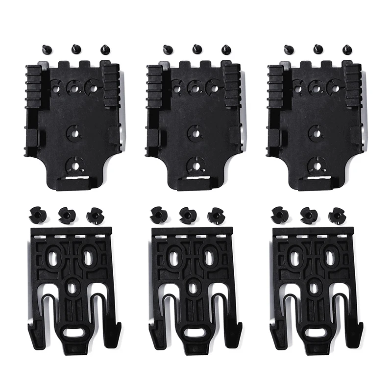 3pcs Black Чехол для охотничьего ружья Safariland QLS Система быстрой блокировки Комплект с QLS 19 и QLS 22 полимер черный аксессуары для кобуры - Цвет: 3pcs Black