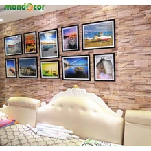 Самоклеющаяся ПВХ водонепроницаемая настенная бумага для гостиной спальни стены домашний декоративный камень фрески в виде кирпича Съемная контактная бумага