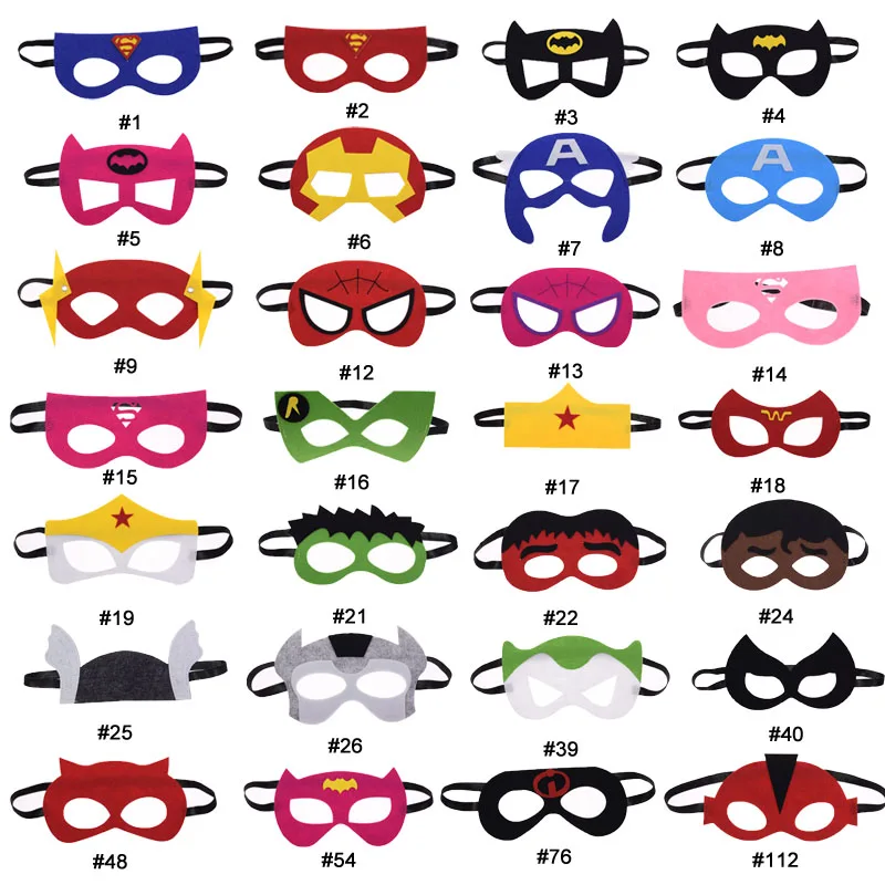 mask Hulk Batman Joker Superhero Thor Cosplay Flash Superman Avengers Star Wars Christmas kids Party Masquerade Costumes Masks