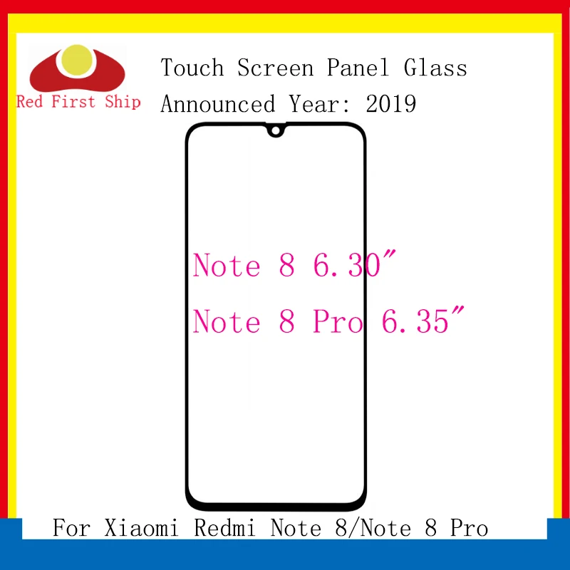 Сменная сенсорная панель для Xiaomi Redmi Note 8 Pro передняя внешняя ЖК стеклянная линза