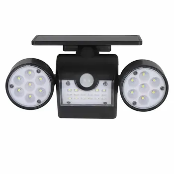 

Solar round belt with three sides and two ends garden lights ABS PIR motion sensor High efficiency solar panel