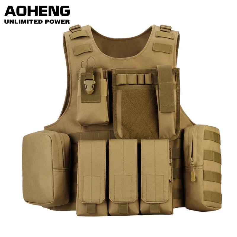 Airsoft Tactical Vest Mens Military Hunting Vests Equipment Vest Molle Combat Assault Plate Carrier Gilet Tactique Strap