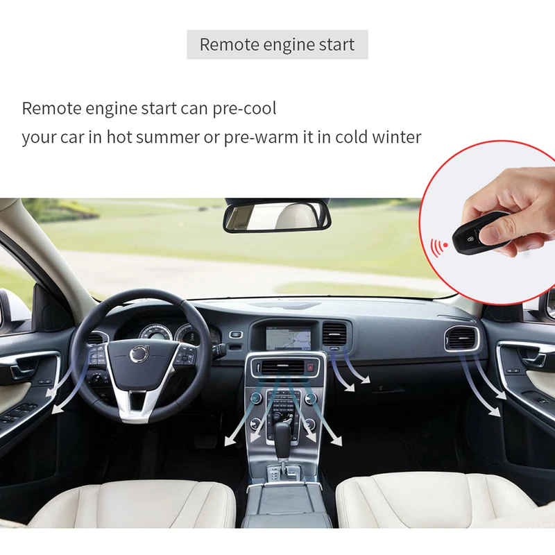 EASYGUARD Дистанционный старт стоп pke push start Система бесключевого доступа автомобиля сигнализация с автозапуском сенсорный ввод пароля Универсальный