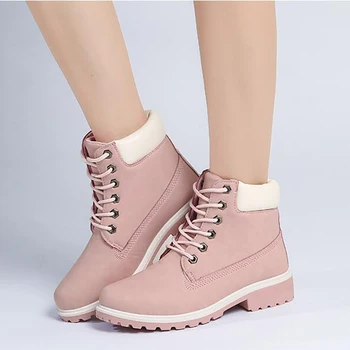 

2019 Hot New Autumn Early Winter Shoes Women Flat Heel Boots Fashion Keep Warm Women's Boots Brand Woman Ankle Botas Camouflage