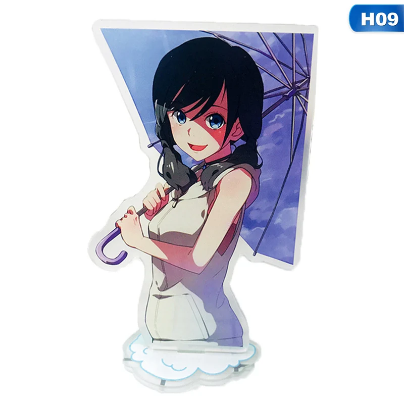 9 Аниме Tenki No Ko Weathering With You Amano Hina Morishima Hodaka Косплей фигурка на акриловой подставке настольная модель тарелка рождественские подарки - Цвет: 9