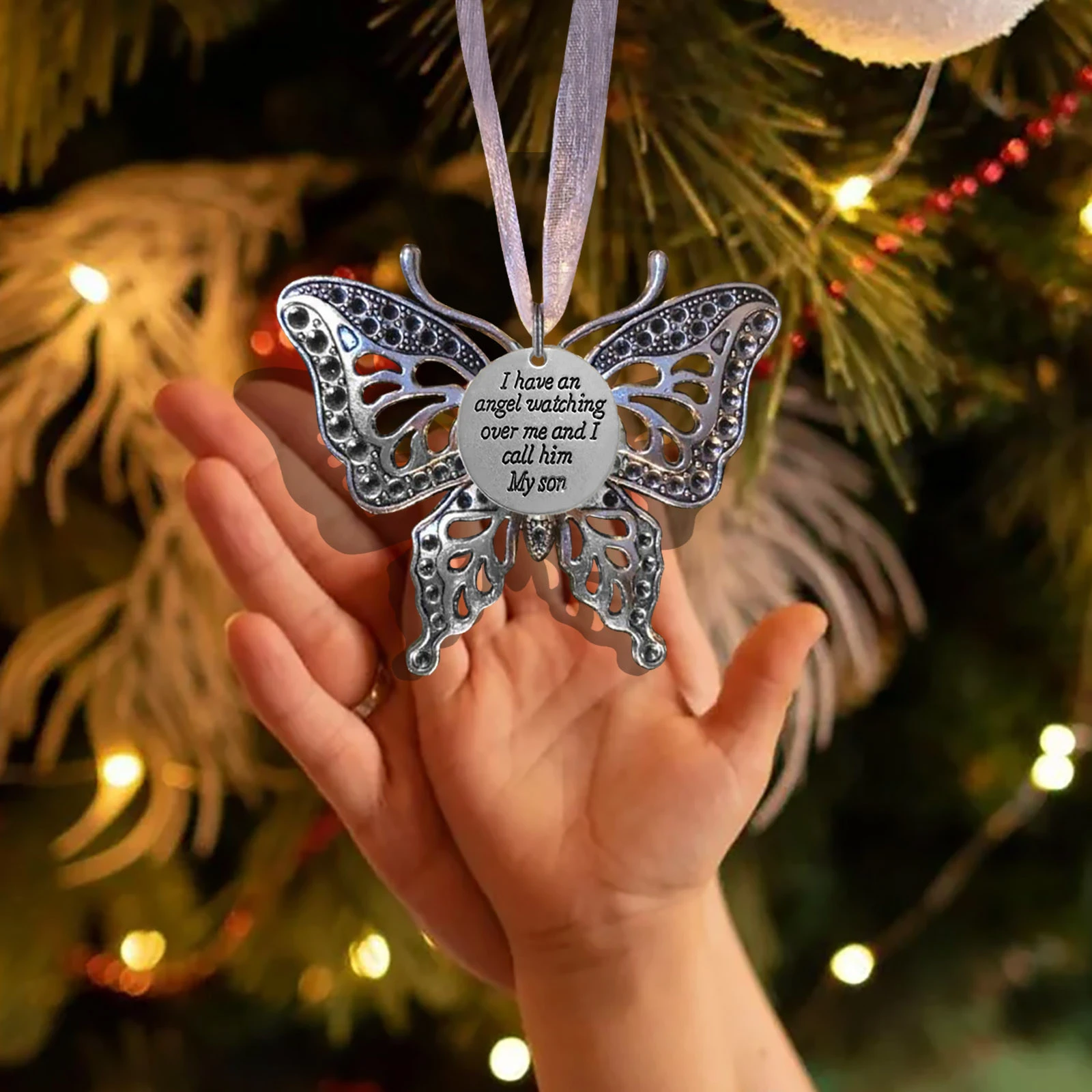 Osr Drop Party Christmas 2022 Family Butterfly Christmas Ornament Pendant For Home Xmas Tree 2022 New  Year Memory Of Family Decoration Metal Drop Ornaments|Pendant & Drop  Ornaments| - Aliexpress