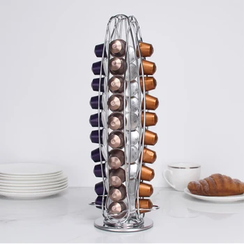 

40 Rotatable Coffee Capsule Holders Are Suitable For Coffee Capsule Storage Rack Kitchen, Restaurant And Bar Supplies