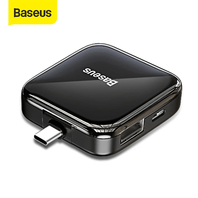 Baseus USB HUB C to 2 0 для MacBook Pro Air iPad 2020 Type 4 порта Xiaomi Samsung Notebook|USB-хабы| |