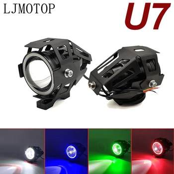 

For KTM RC390 690 Duke 990 SMT RC8 990 SuperDuke Duke 125 125W Motorcycle Headlight 3000LM Low Beam Flash U7 LED Spotlight