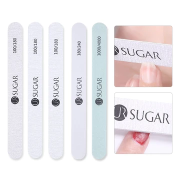 

UR SUGAR Nail Form Buffers Nail File For UV Gel White Pink Nail File Buffer Block Polish Pedicure Sanding Nail Art Tool