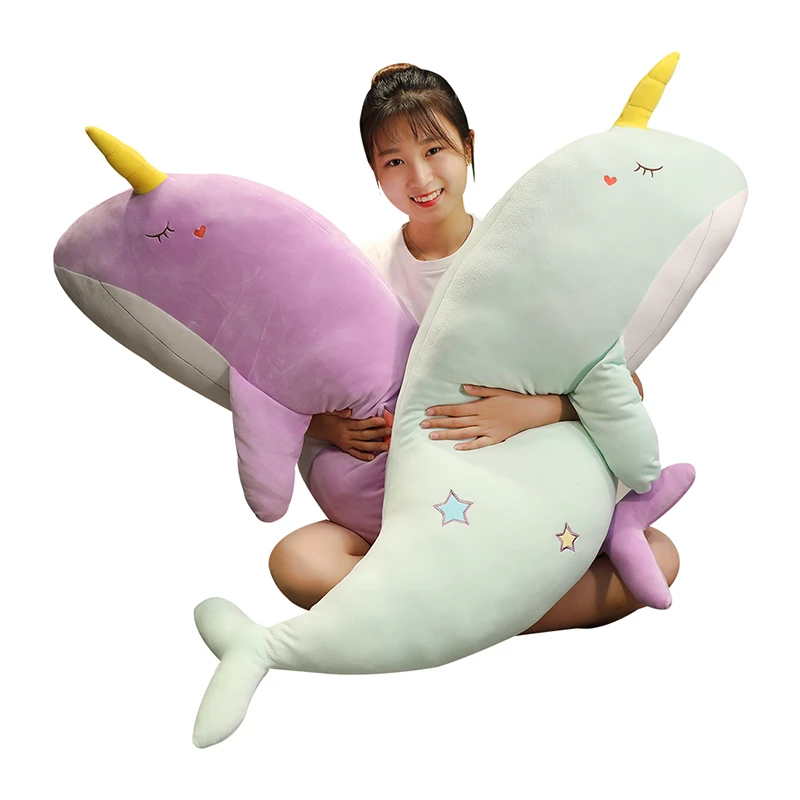 giant plush narwhal