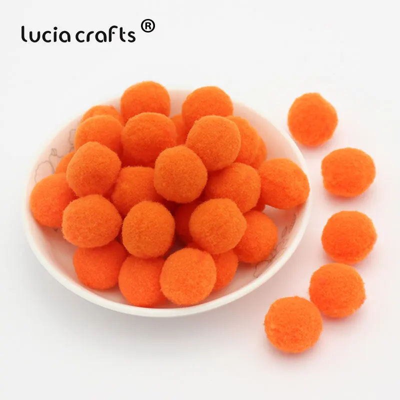 Lucia crafts, 144 шт, 15 мм, разноцветный помпон, меховой шар, для рукоделия, свадьбы, вечеринки, домашнего декора, сделай сам, детские игрушки ручной работы, аксессуары K0502 - Цвет: Color 40  144pcs