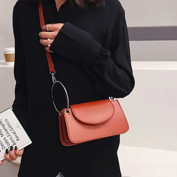 

Fashion ring Women's Clutches PU Leather Crossbody Bags For Women Shoulder Bags small ladies Handbags female messenger bags