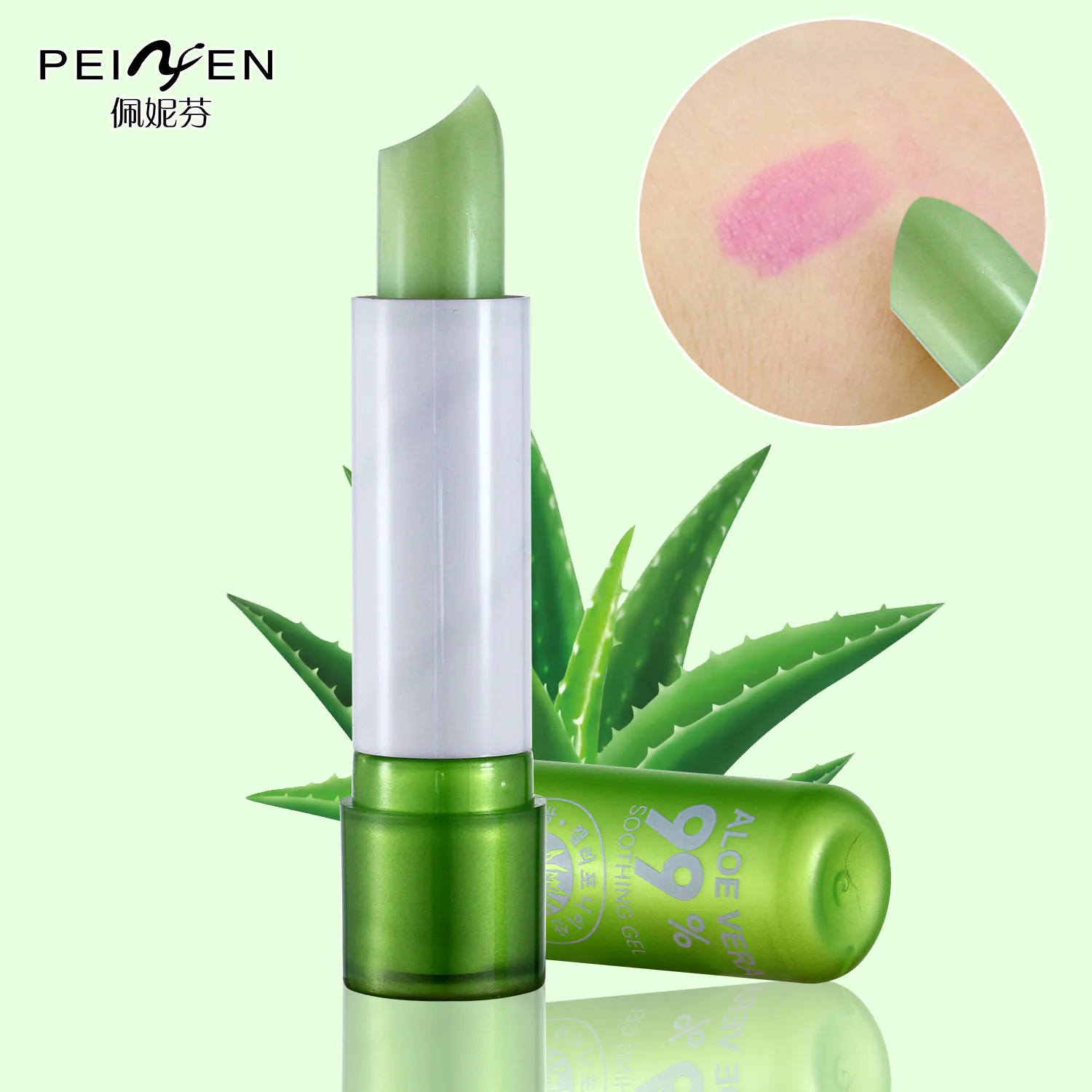 

Moisture Lip Balm Aloe Vera Natural Lipbalm Temperature Changed Color Lipstick Long Lasting Nourish Protect Lips Care Makeup