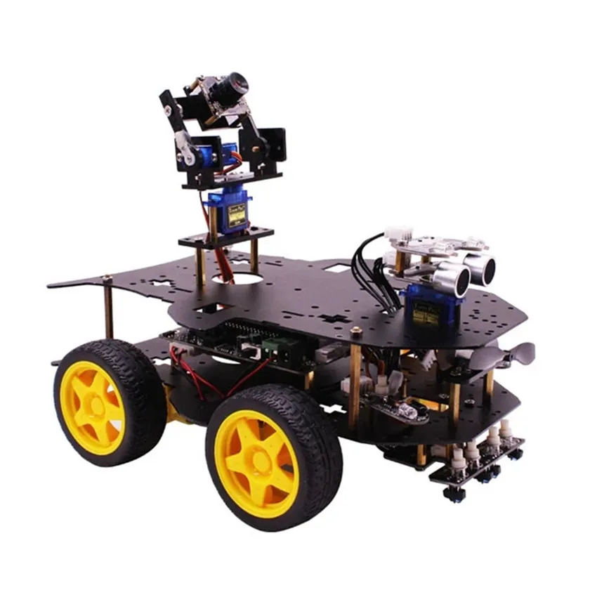 Yahboom 4 поколения 4B/3B+ Автомобильный робот 4WD AI видео программируемый RC автомобильный комплект с wifi камерой