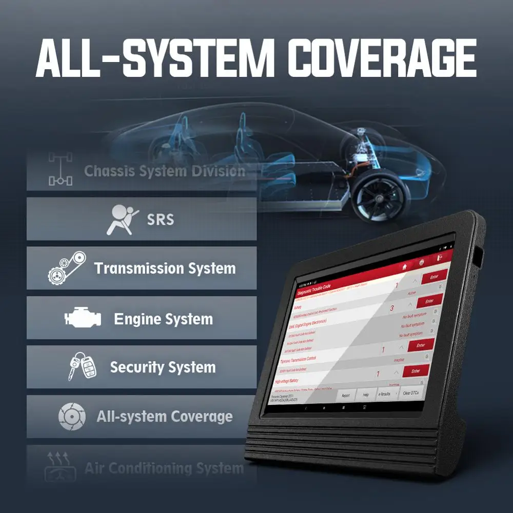 Launch X431 V + 10 &quotV4.0 obdii obd Автомобильный сканер obd2 автоматический диагностический