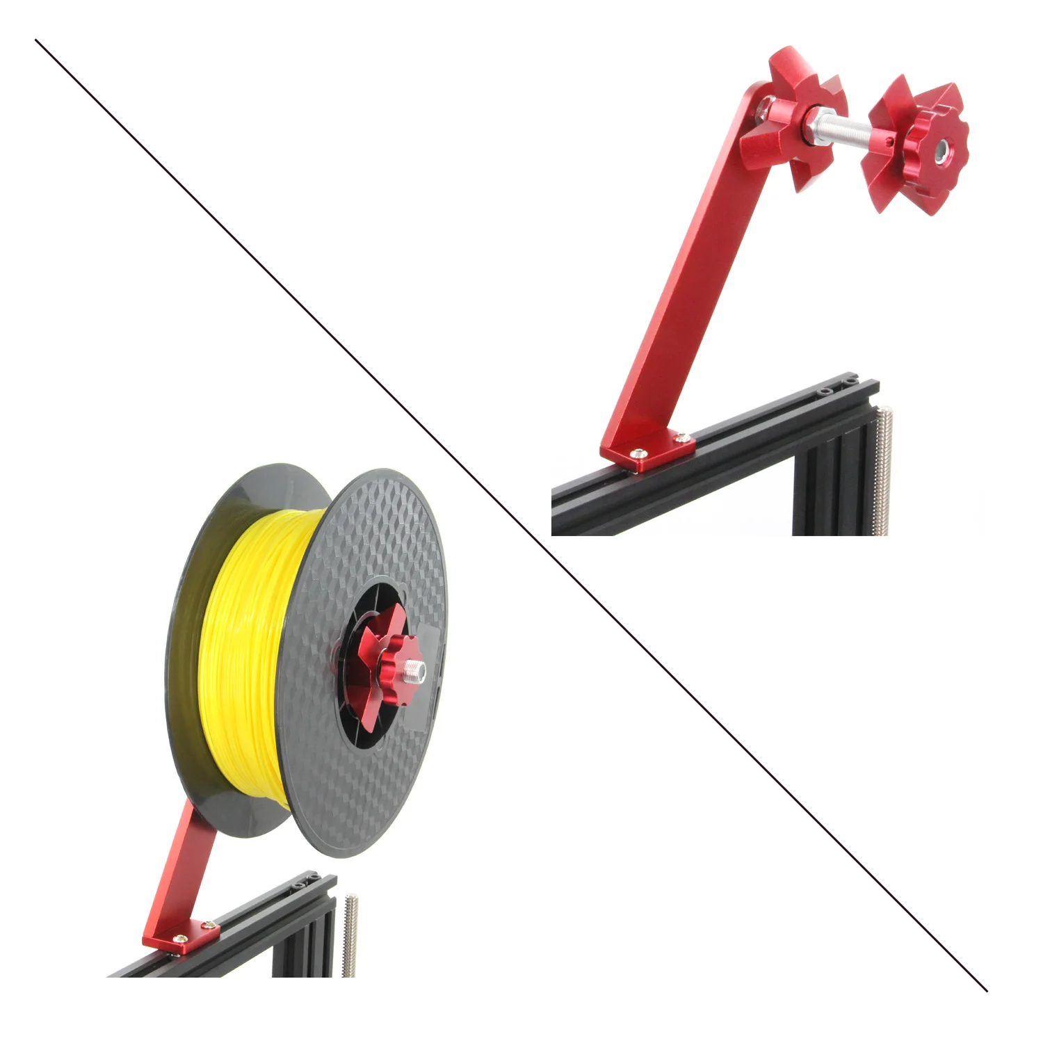 Suporte para Filamento de Impressora 3d Suporte Giratório de Filamento de Carretel Usado para Tpu Pla Abs Nylon Madeira Todos os Tamanhos de Impressora 3d - Imagem 5