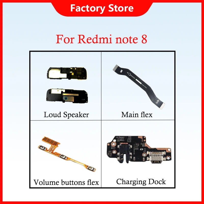 Гибкий шлейф для зарядного порта XIAOMI Redmi note 8 док-станция note8 кнопки питания и